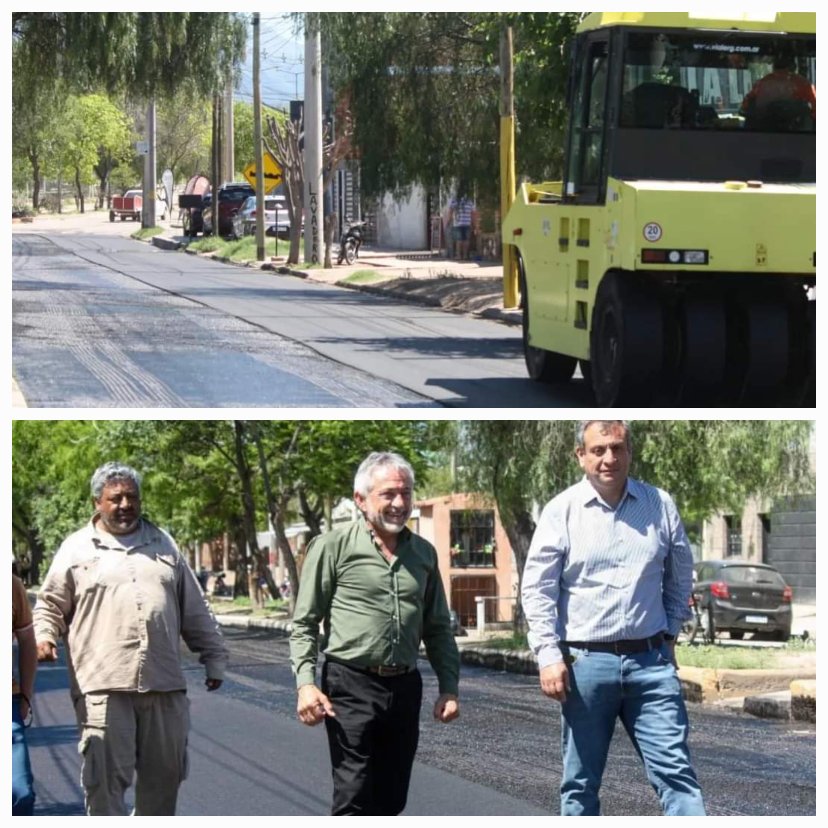 El municipio Capital continúa con el plan de asfaltado en la ciudad.