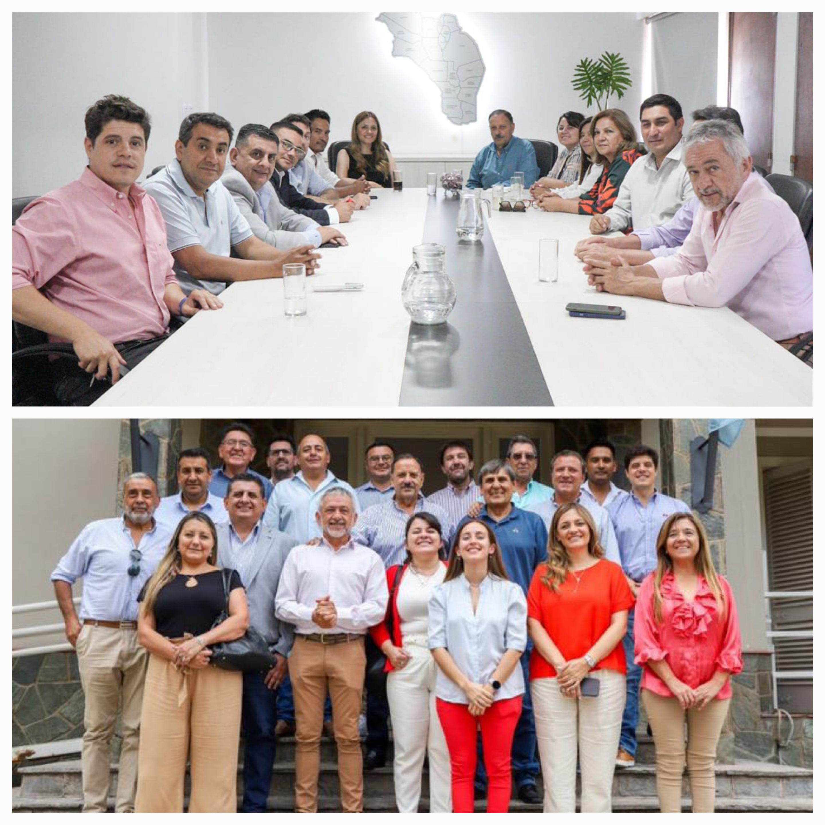 Los 18 Intendentes e Intendentas de La Rioja brindaron su apoyo a Quintela como candidato a presidente del PJ Nacional.