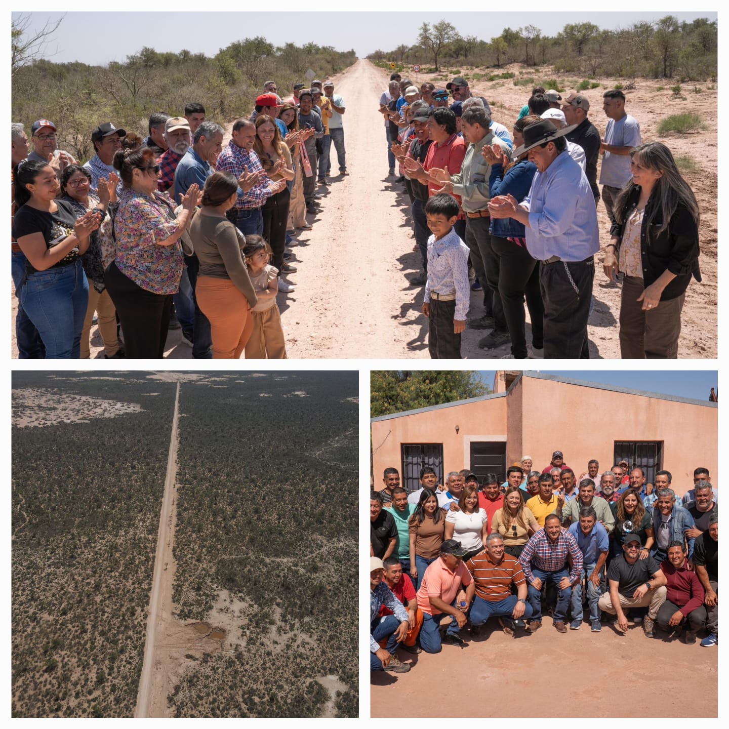 El gobernador Quintela inauguró un camino que une los puestos rurales San José y San Lorenzo.