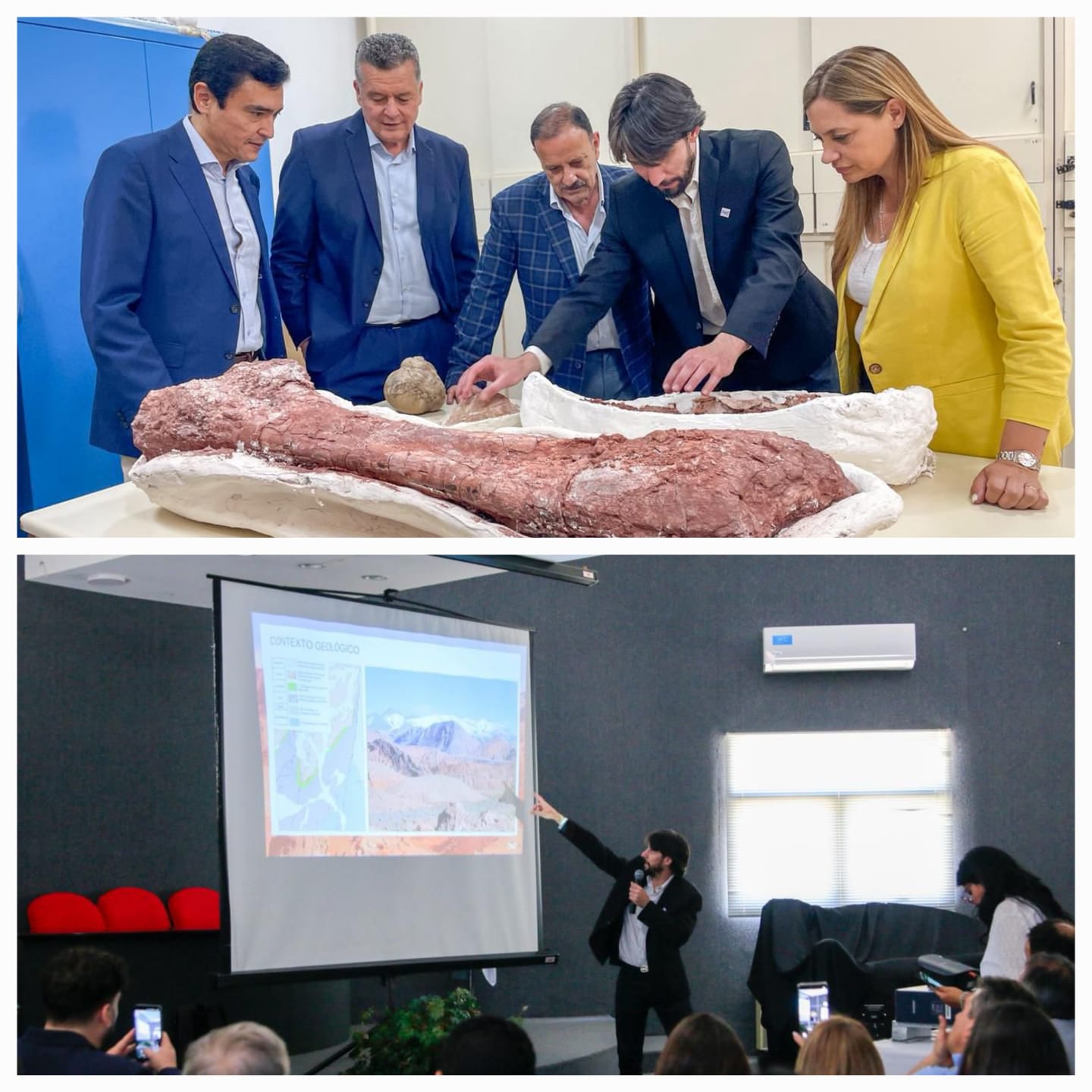 La Rioja presentó una investigación sobre dinosaurios publicada en Nature y que recorre el mundo.