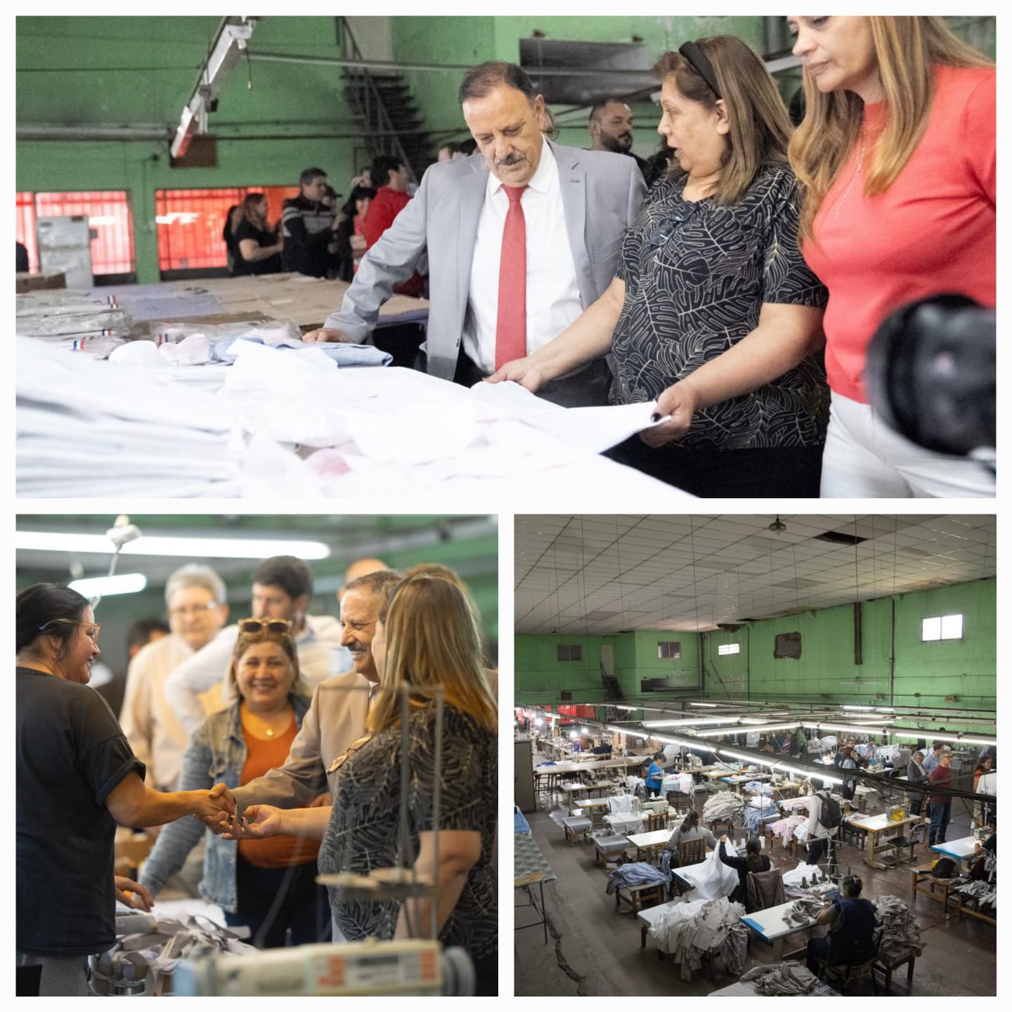 Quintela recorrió el Polo Textil Cooperativo y ratificó el apoyo del Gobierno al trabajo asociativo en tiempos de crisis