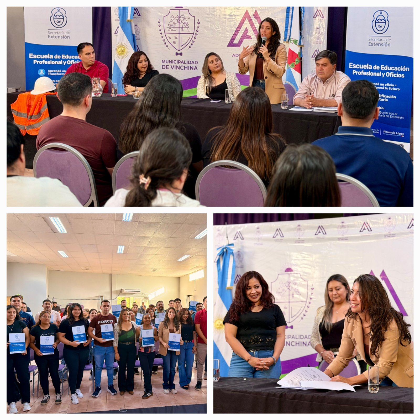La senadora Florencia L&oacute;pez puso en marcha una nueva escuela de oficios en Vinchina para generar mas oportunidades laborales