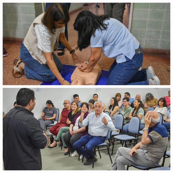 Salud capacit&oacute; al personal de Casa Central en control de hemorragias y RCP para mejorar la atenci&oacute;n inicial ante emergencias