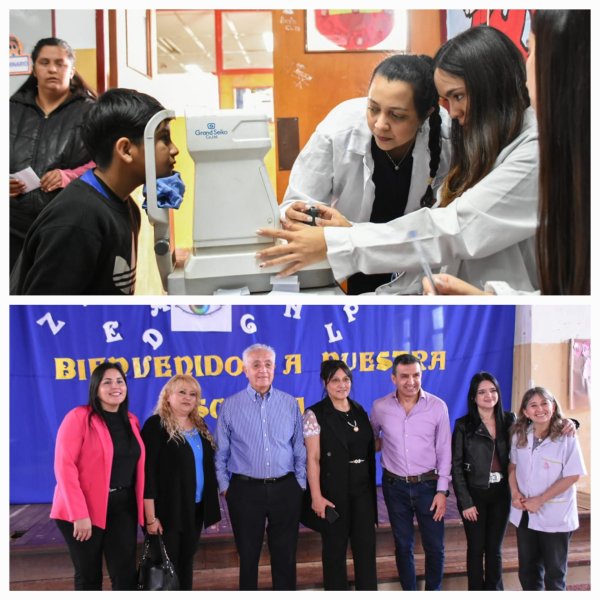 Salud realiz&oacute; controles visuales a estudiantes de la Escuela Provincia de Misiones
