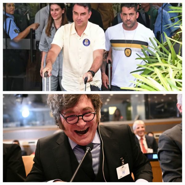 Bochornoso. Bolsonaro se fug&oacute; de Brasil con ayuda de Milei