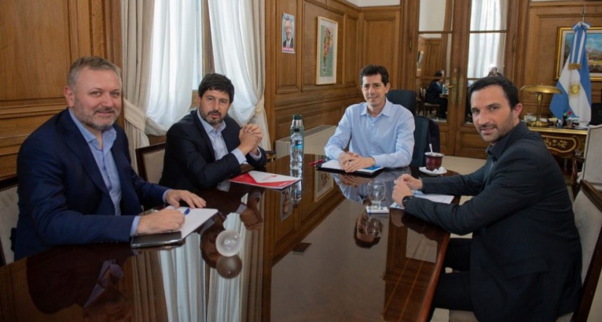 El ministro de Trabajo, Empleo e Industria, Federico Bazán, fue recibido por el ministro del Interior, Eduardo 