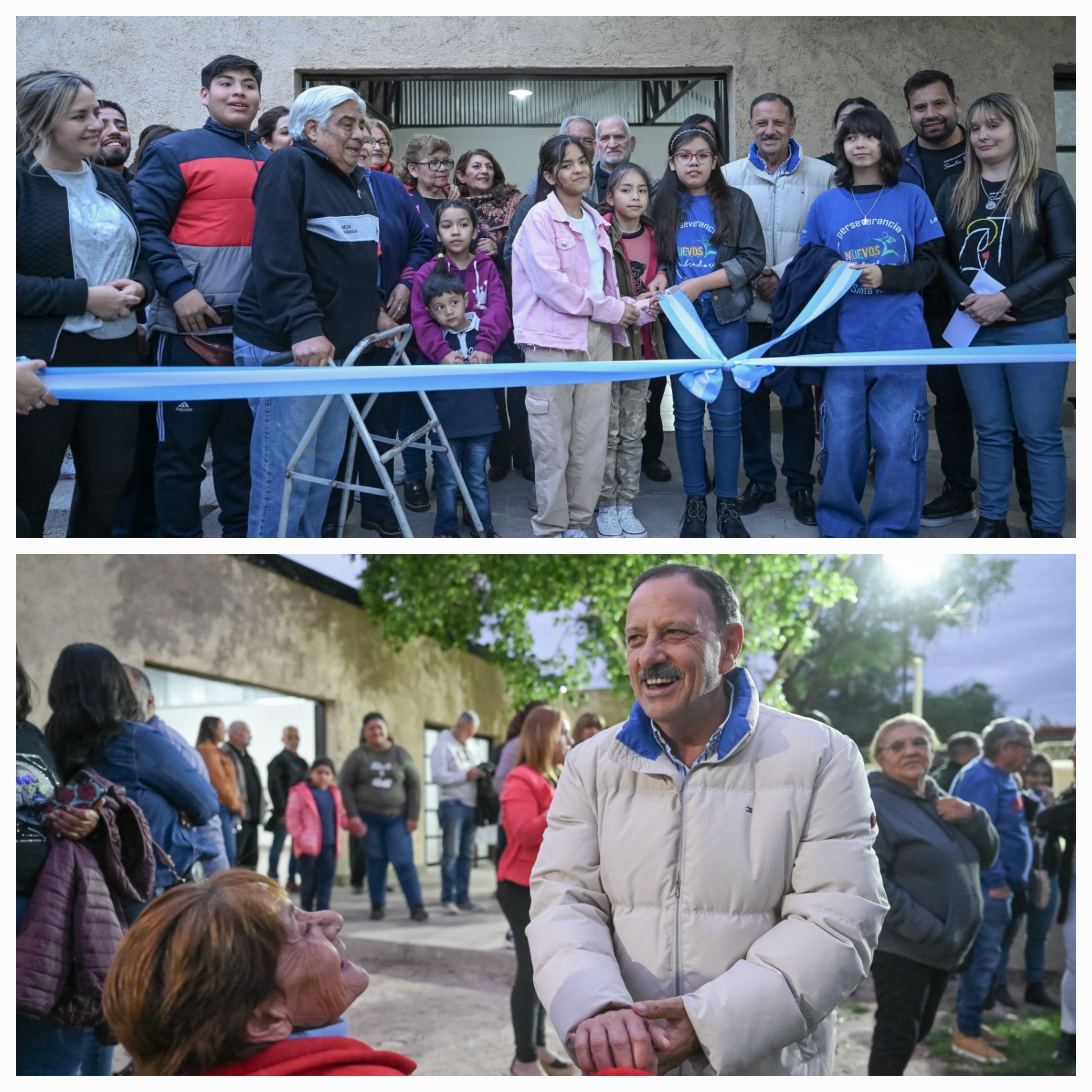 El gobernador Quintela acompañó a la comunidad del barrio Antartida I en la inauguración de nuevo salón para catequesis.