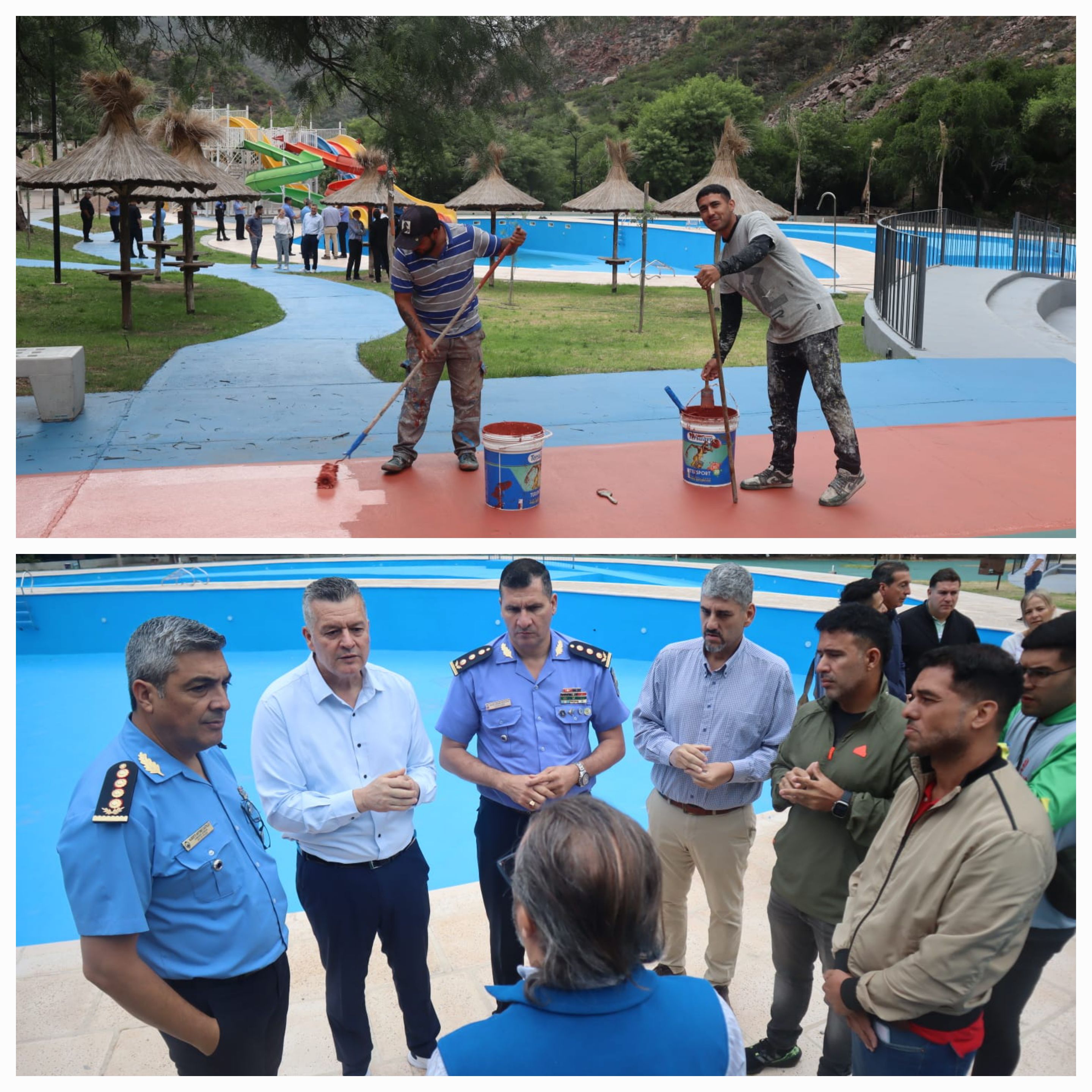 Operativo Verano 24/25: el Gobierno coordina acciones para la reapertura del Parque Acuático Los Sauces.