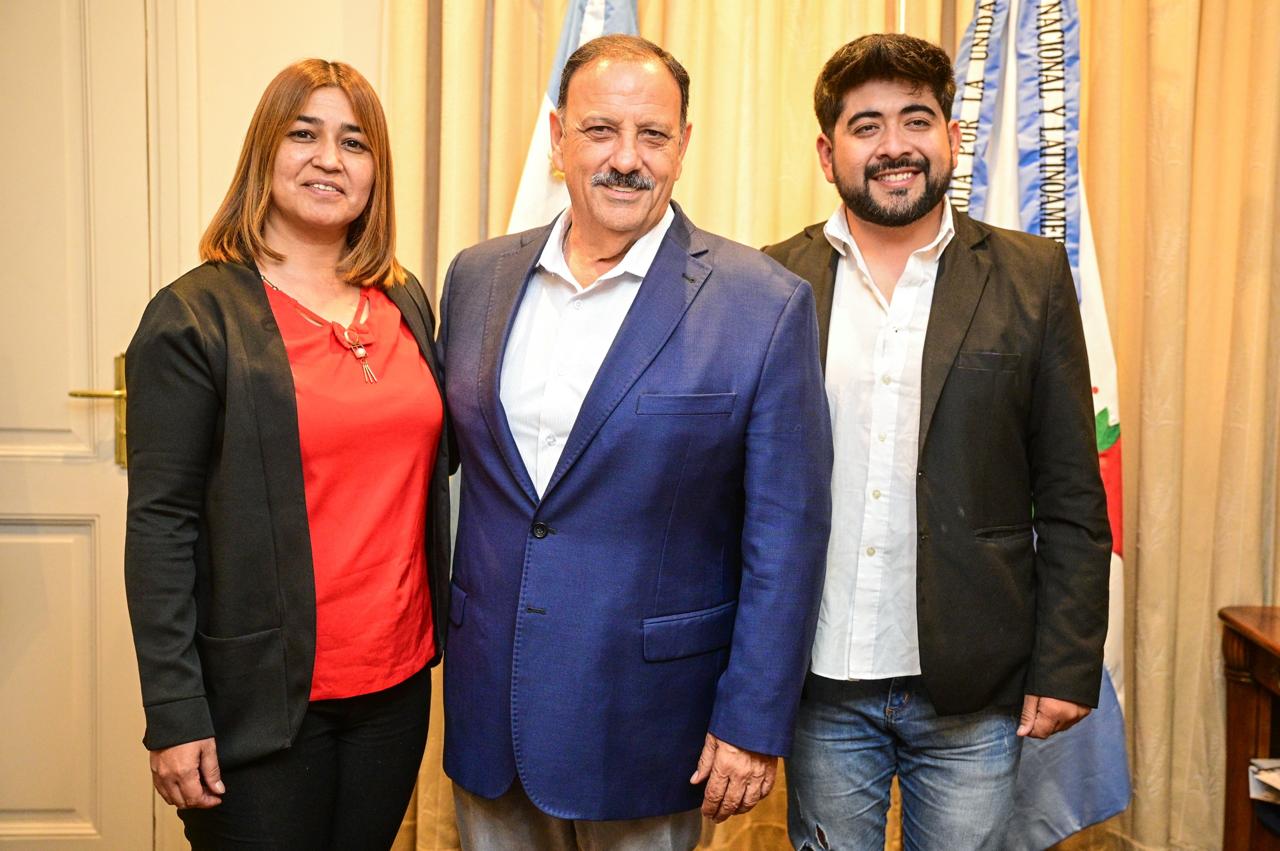 Un Gobierno de puertas abiertas. Quintela recibió a ediles de la Libertad Avanza de Felipe Varela.