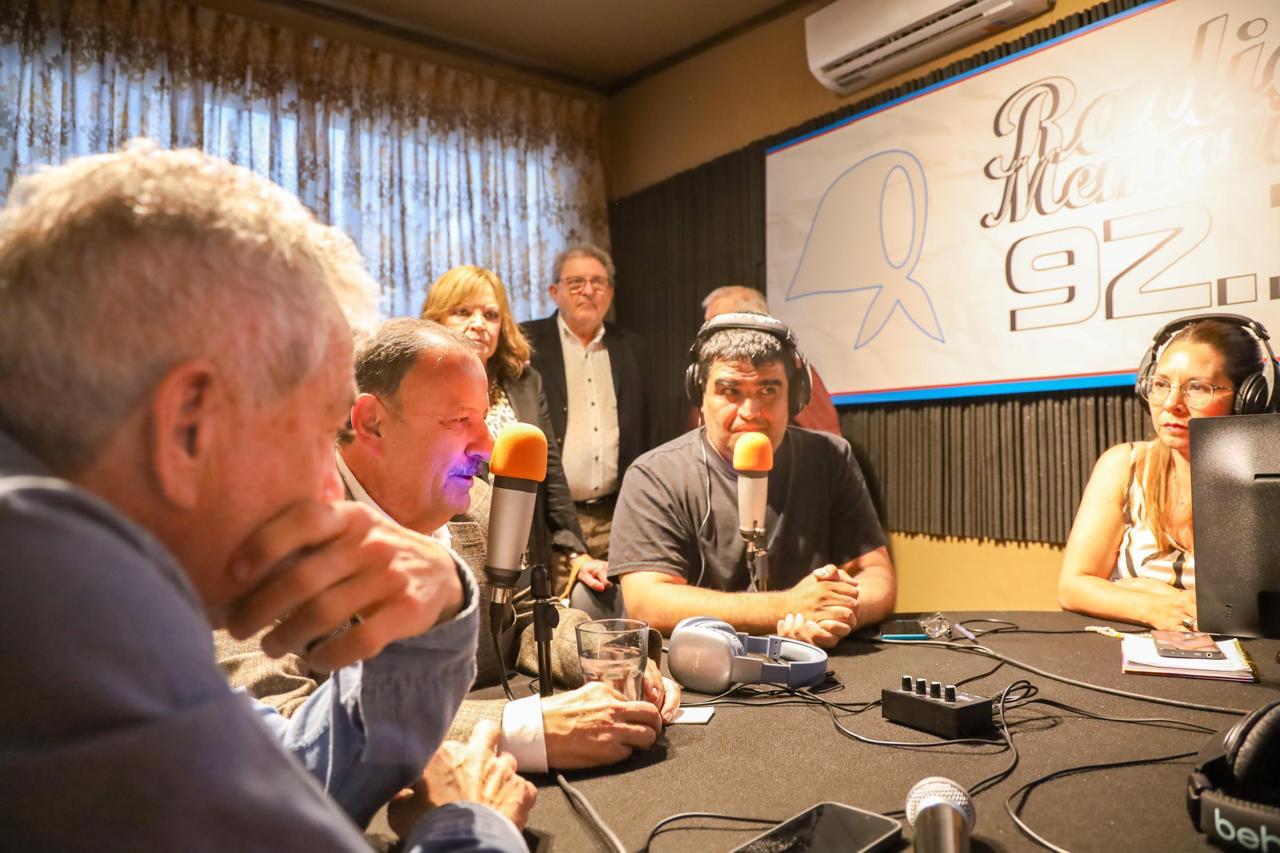 Quintela valoró la defensa de los derechos humanos en la inauguración de la Radio de la Memoria.
