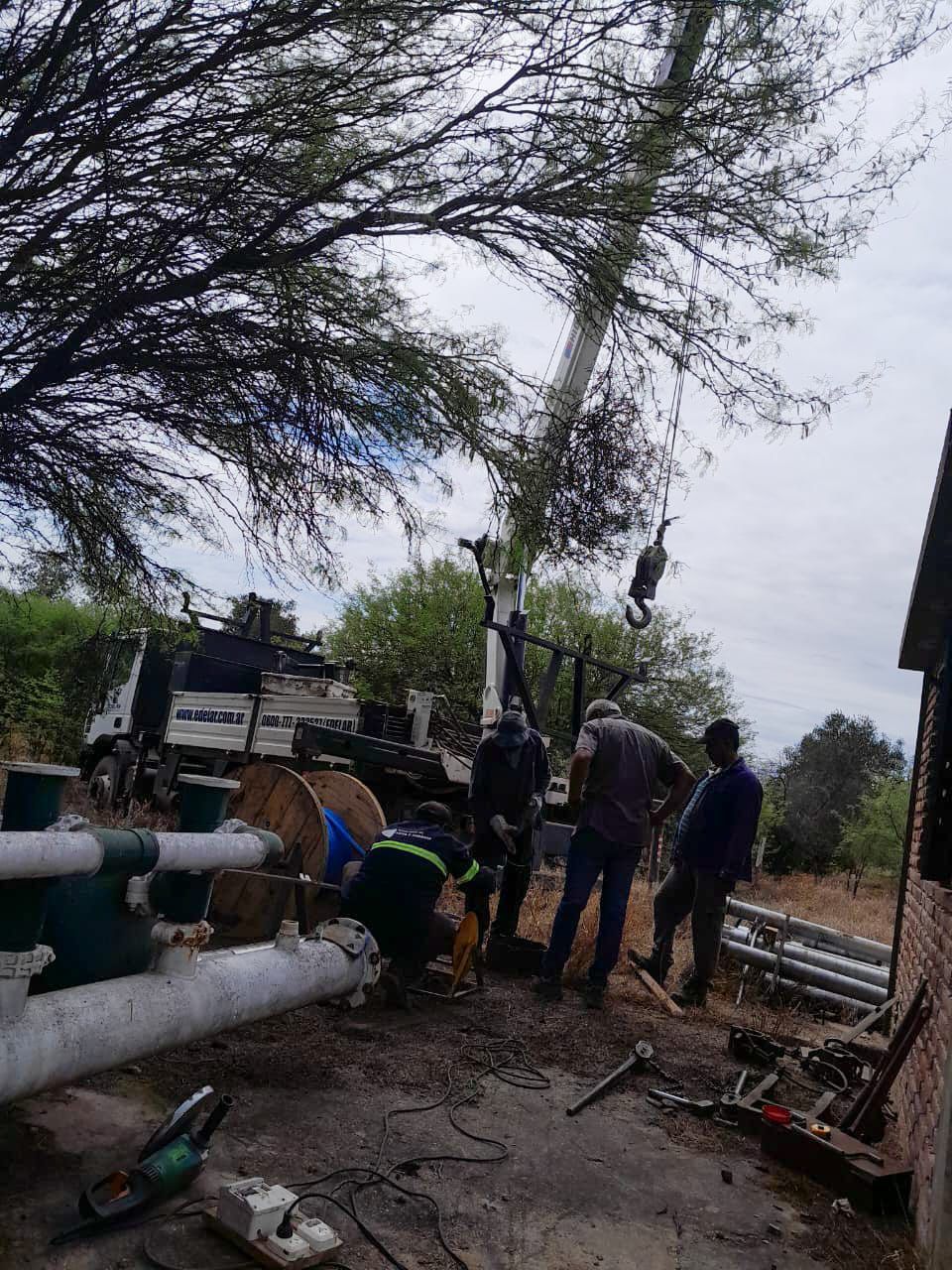 Emergencia hídrica. Ponen en funcionamiento una nueva perforación en Las Higuerillas. 