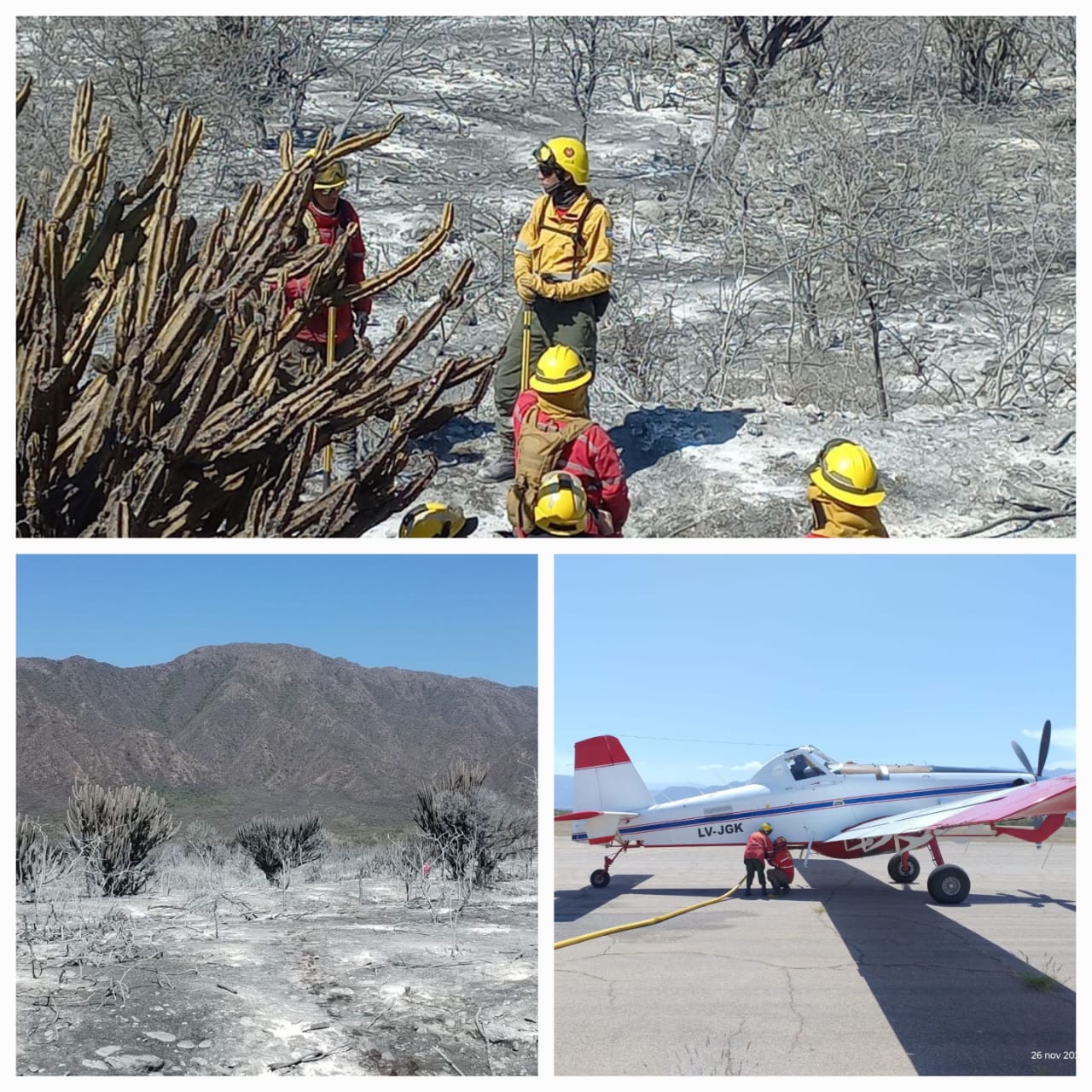 Sigue la ardua tarea para controlar el fuego 