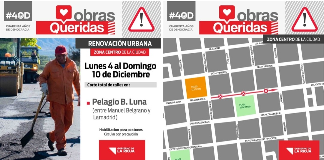 Quedó liberado el tránsito vehicular en prácticamente todo el centro de la ciudad.