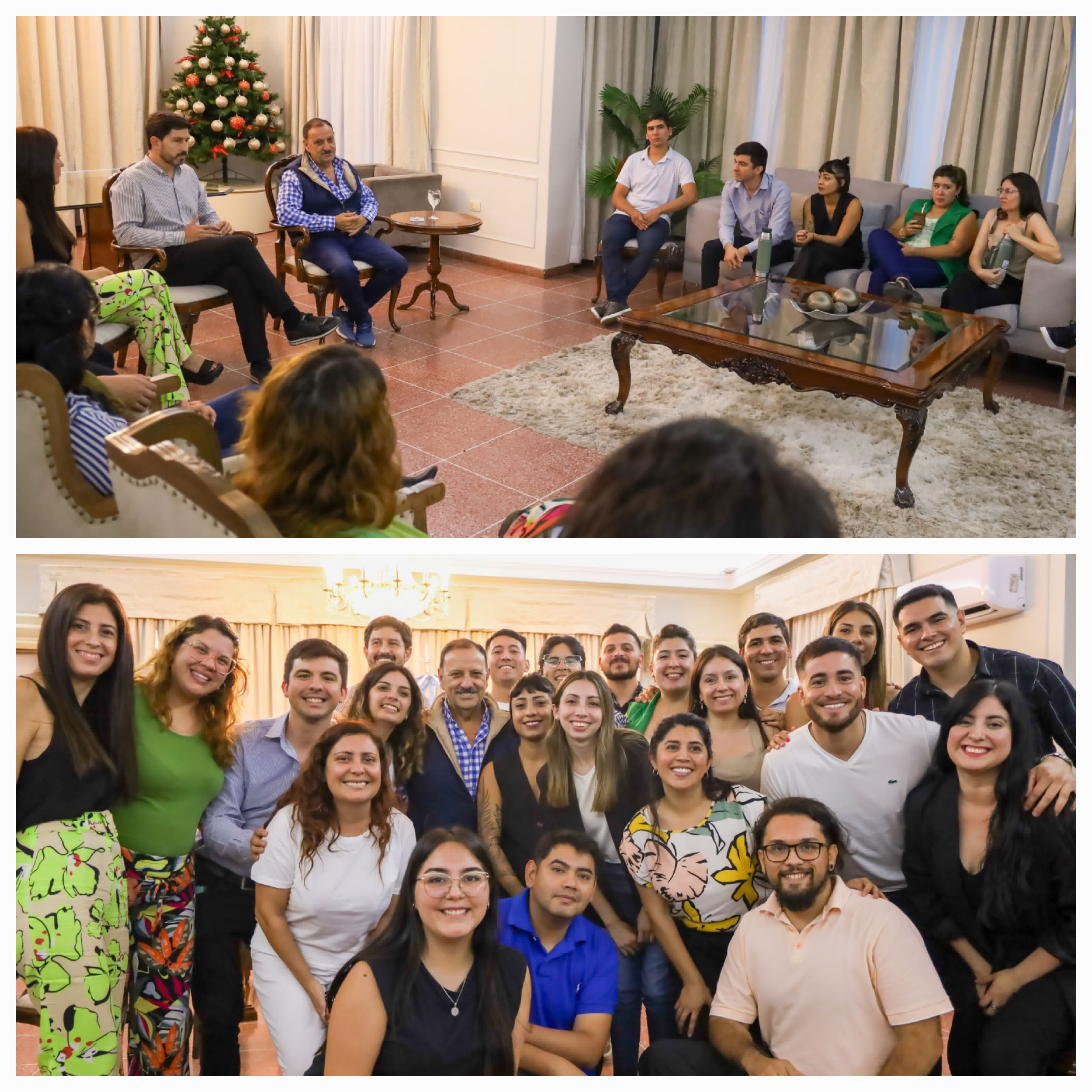 Quintela se reunió con jóvenes participantes del trayecto formativo del CFI.