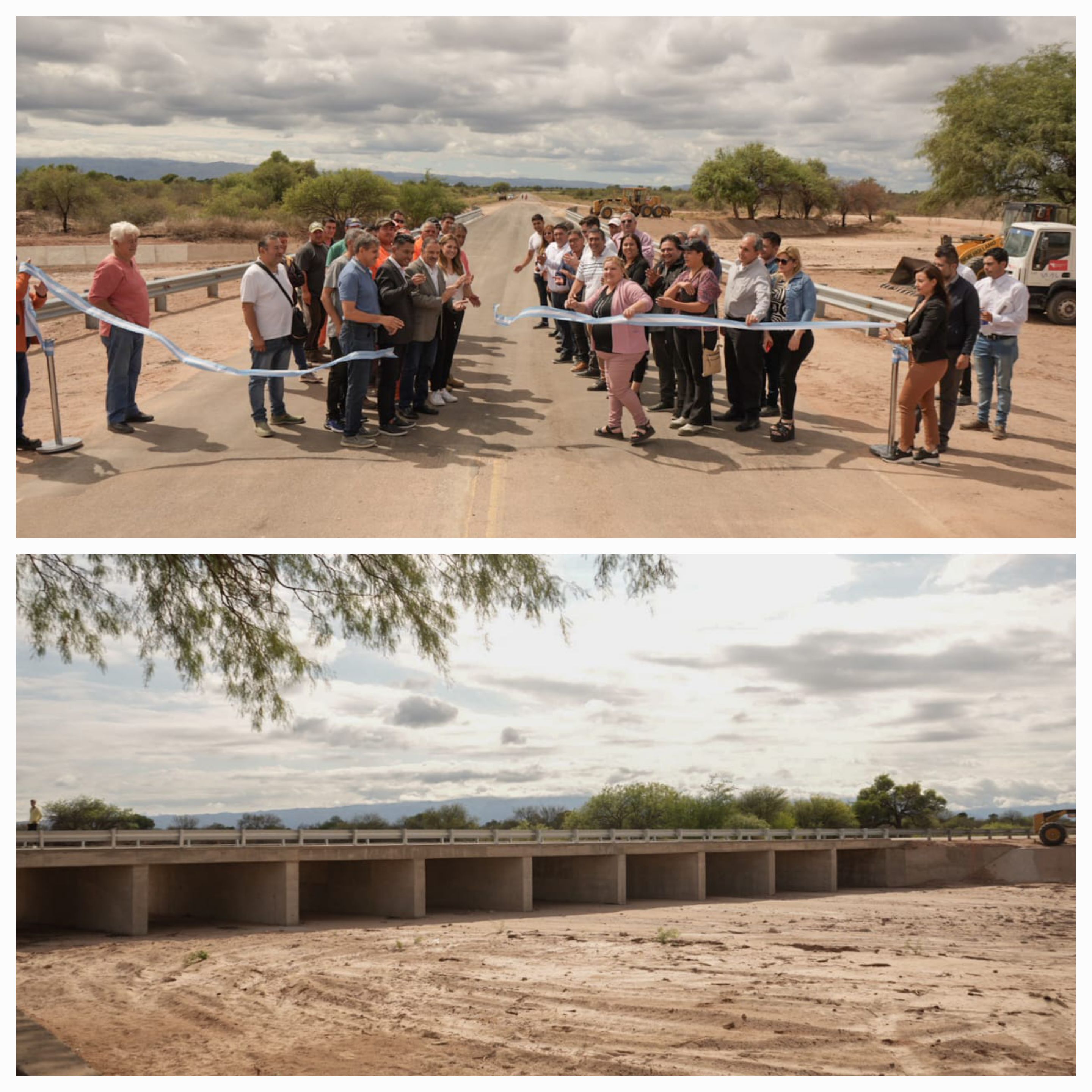 El gobernador Ricardo Quintela inauguró el puente del Telarillo en Facundo Quiroga.