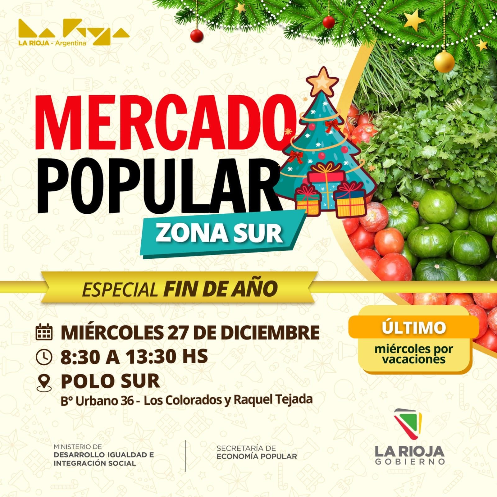 Mercado Popular en zona sur.