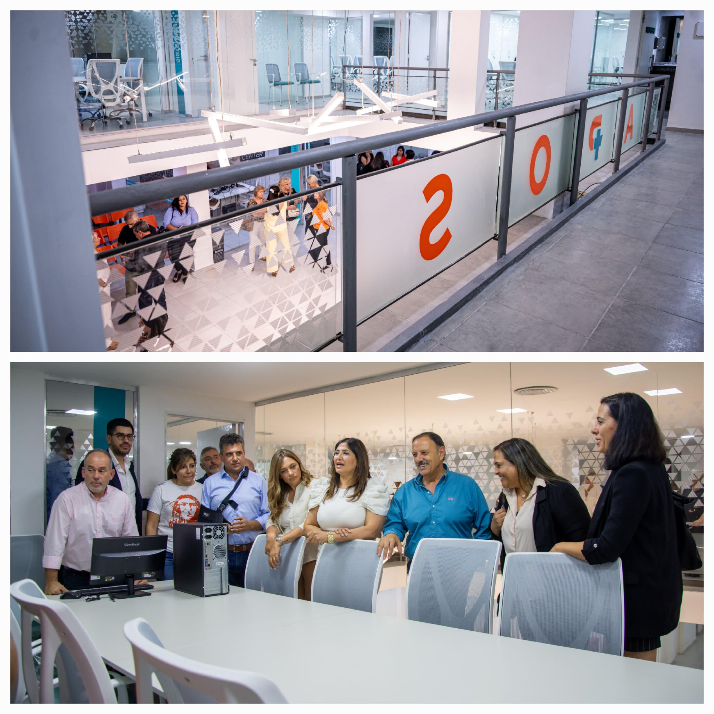 El gobernador Ricardo Quintela inauguró nueva etapa de la remodelación de la casa central de APOS.