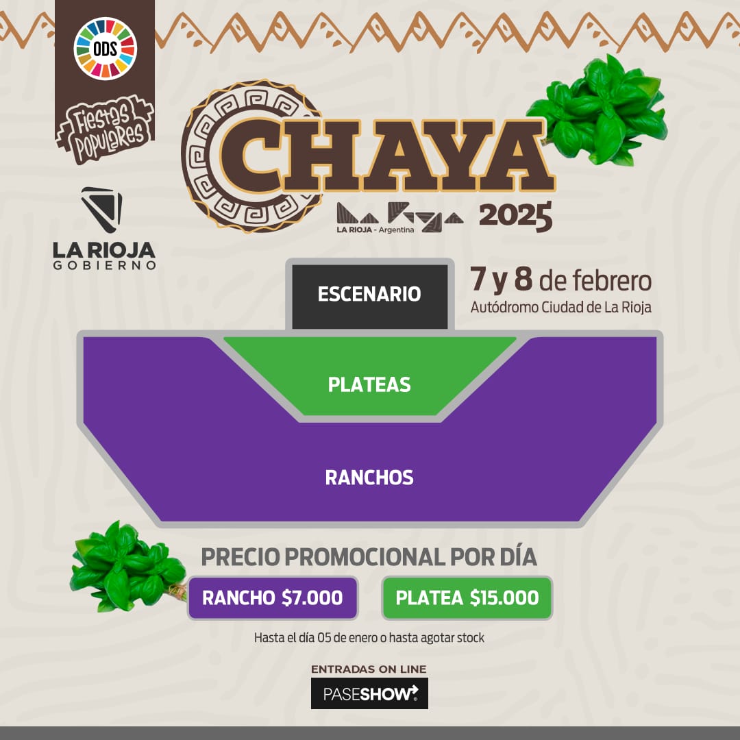 Chaya 2025: desde este jueves se habilita la venta de entradas con precios promocionales.