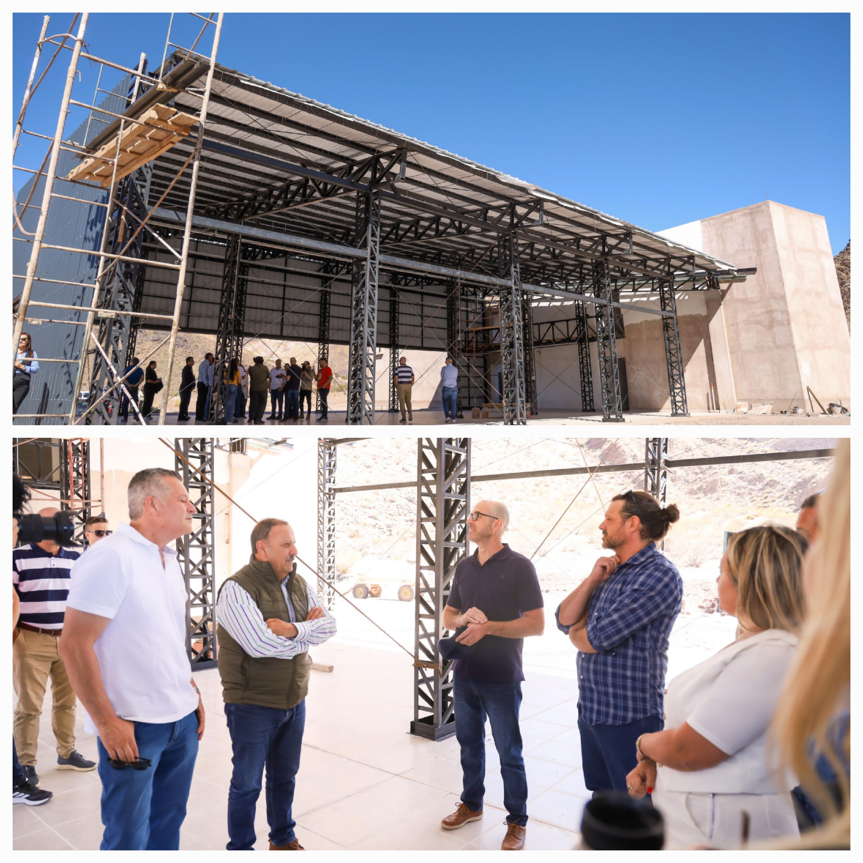 Vinchina. La Rioja avanza en la construcción de un nuevo Centro de Interpretación en la Quebrada de Santo Domingo. 