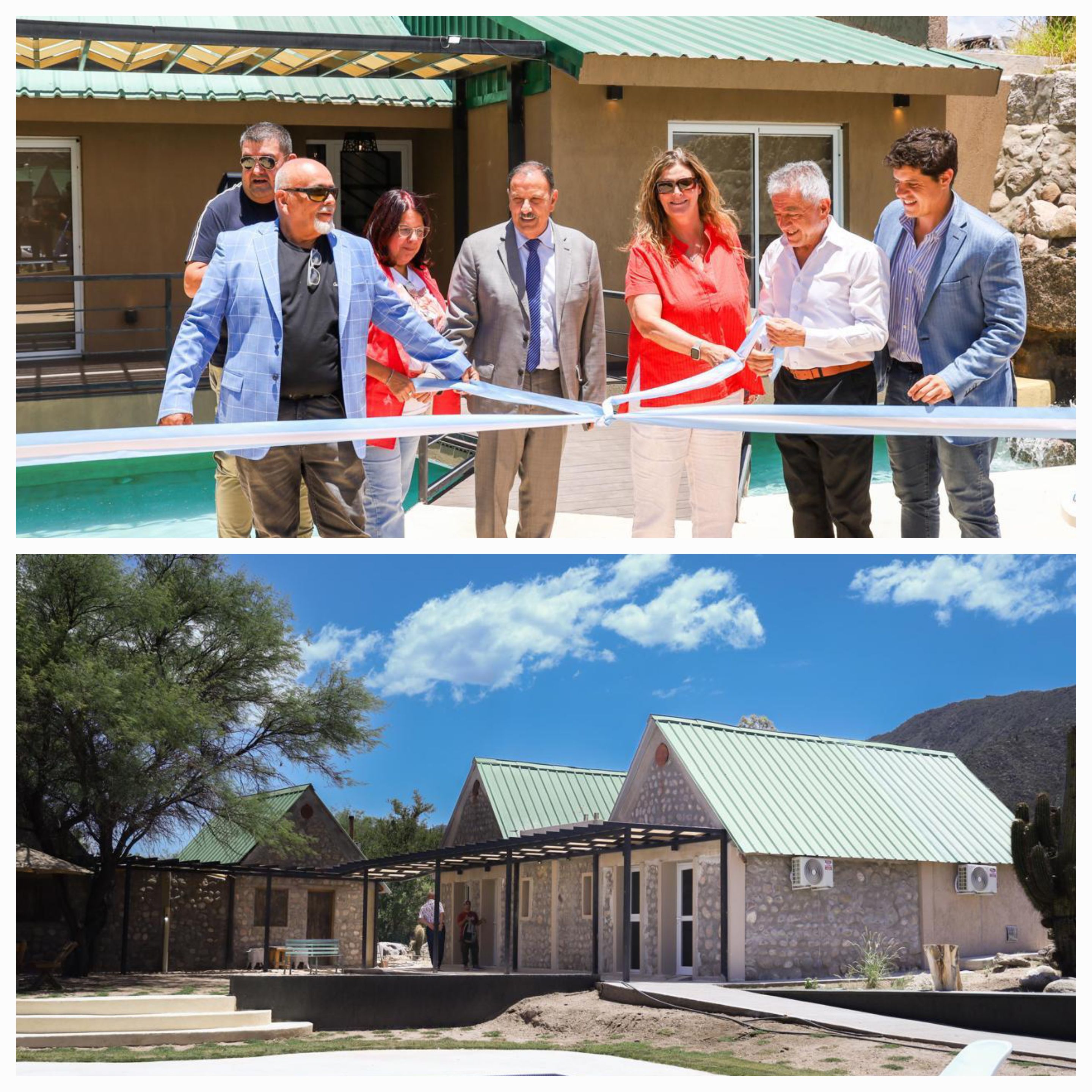 Potenciando el desarrollo Turístico de la Provincia. Ricardo Quintela inauguró complejo de cabañas en Huaco.