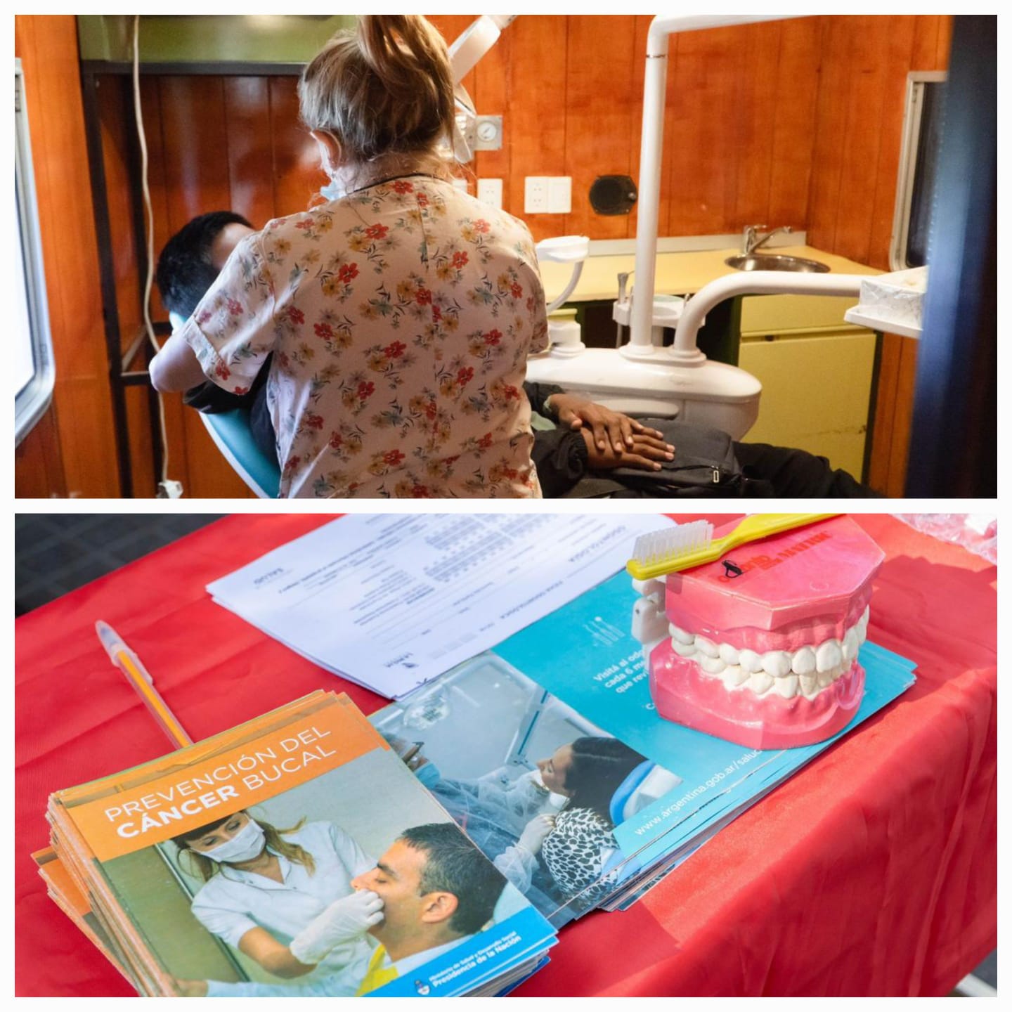 Salud desarrolló una jornada abierta para reforzar la prevención del cáncer bucal.