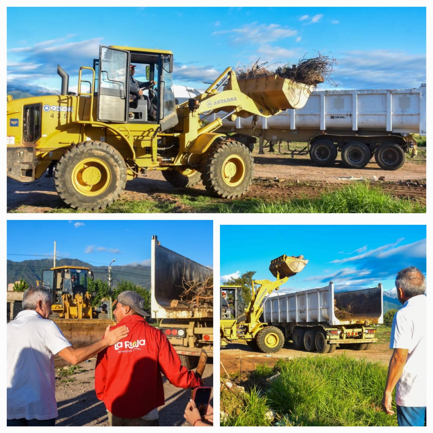 El Intendente, Armando Molina estuvo presente en la erradicacion de basurales con su equipo